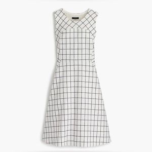 J CREW WINDOWPANE TWEED DRESS